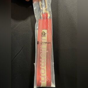 lululemon athletica Red and Gold Key Holder